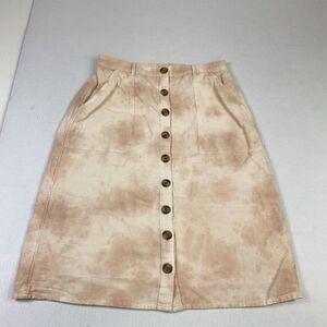 American Eagle Womens A-Line Skirt Tie Dye Pockets Elastic Waist Casual S Small